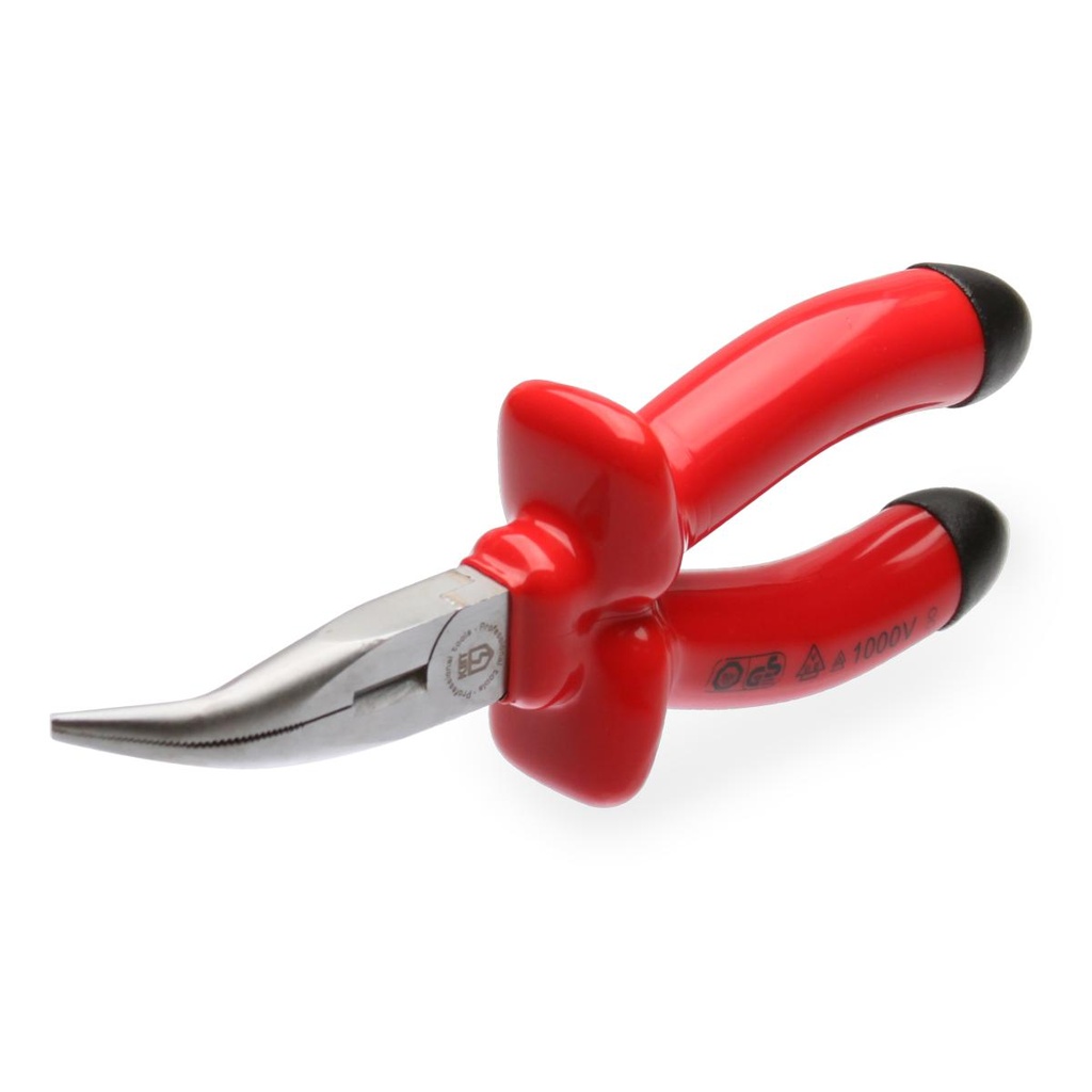 Длинногубцы изогнутые диэлектрические 200 мм серия ЭКСПЕРТ